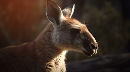 Fototapeta premium kangaroo animal wildlife nature mammal generative ai