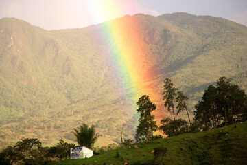 Fototapeta premium Rainbow in the mountain 3