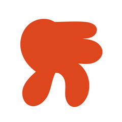 Orange Abstract Shape Vectors 