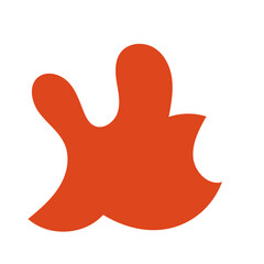 Orange Abstract Shape Vectors 