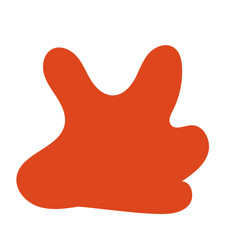 Orange Abstract Shape Vectors 