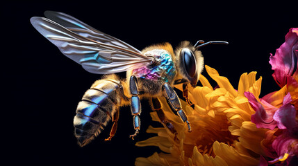 close up image of bee