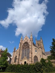 Worccester Cathedral on a bright summer day,Worrcestershire,England,UL>