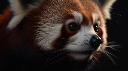 red panda close up