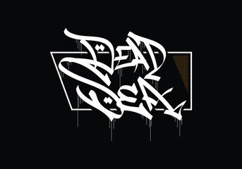 DEAD SEA word T Shirt design graffiti tag