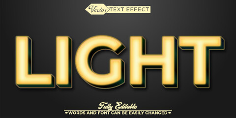 Yellow Light Editable Text Effect Template