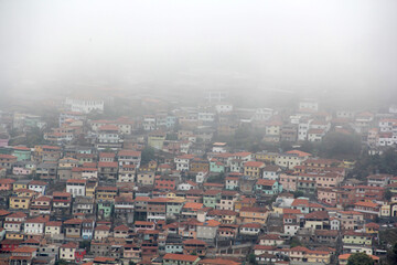 Obraz premium Misty houses