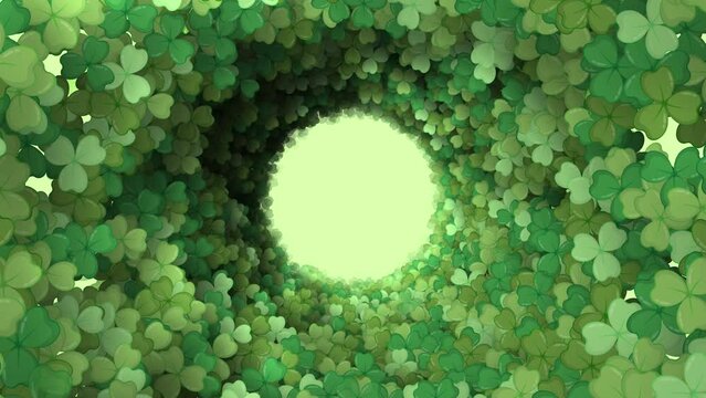 St Patrick&rsquo;s Day Clover Leaf Background
