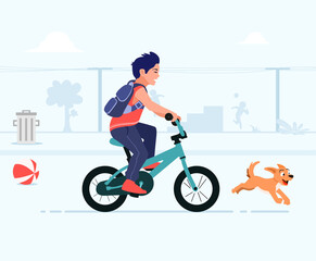 Obraz premium Fun Bicycle Vector illustration Artwork