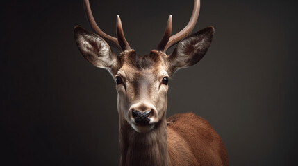 deer in the woods animal wildlife mammal nature generative ai