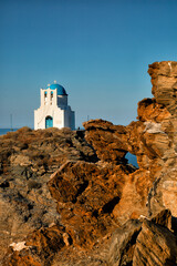 Church of the seven martyrs in Sifnos in Greece - 619264609