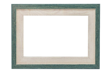 Green picture frame on a tranparent background
