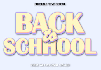 Back To School Editable Text Effect Style