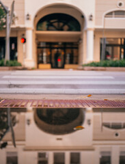 street in the city reflection building coral gables 