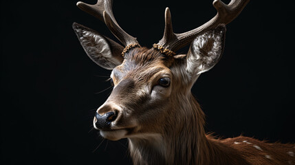 Fototapeta na wymiar deer in the woods animal wildlife mammal nature generative ai