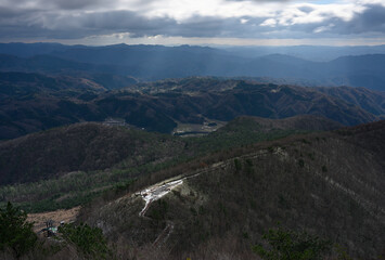 Naklejka premium 冬の三瓶山
