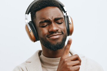 man background guy african confident portrait american fashion headphones music black dj lifestyle