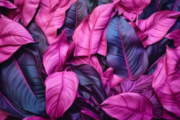 Obraz na płótnie Canvas a pink leaves, in the style of new american color photography, sumatraism, tropical symbolism.. Generative AI