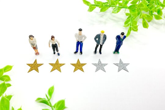 星3つの評価　普通・まあまあの評価