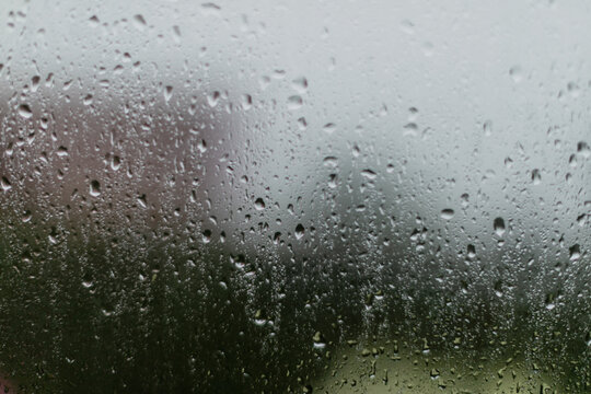 Rain drops on a window glass overlay frame texture 