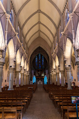 Fototapeta na wymiar Interior of the Cathedral of St Stephen in Brisbane City.