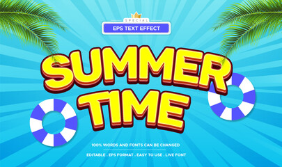  Summer Time Editable Text Effect