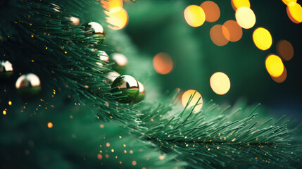 Macro christmas tree background - Powered by Adobe