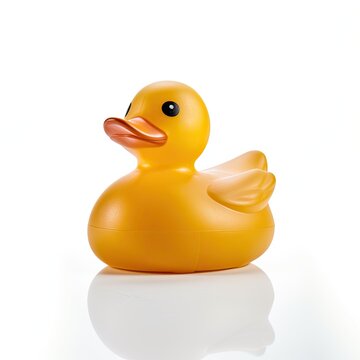 Rubber duck isolated on white 