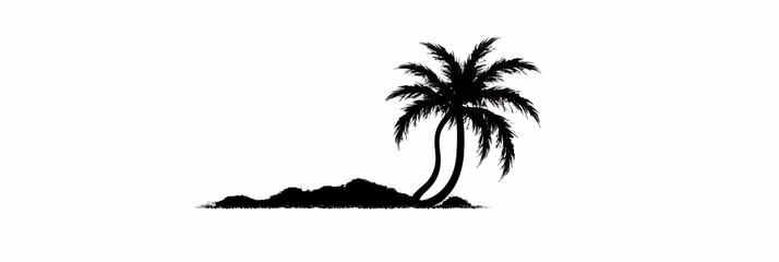 Fototapeta na wymiar a black and white photo of a palm tree