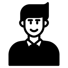 man avatar semi solid style