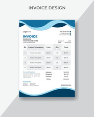 vector multipurpose invoice template design. and corporate multipurpose invoice design.