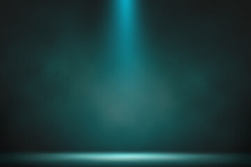 Blue spotlight on room floor studio entertainment background. - 619281626