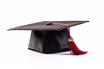 graduation cap isolated on white