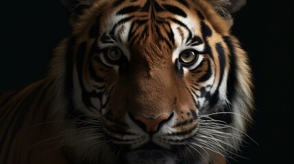 Fototapeta premium portrait of a tiger generative ai