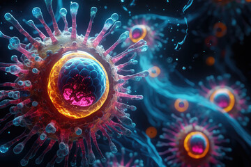 Obraz premium Cyber Virus Concept