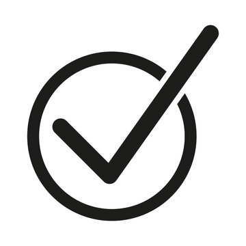 Tick icon. Check Mark icon. Accept sign approve. Vector illustration. stock image.