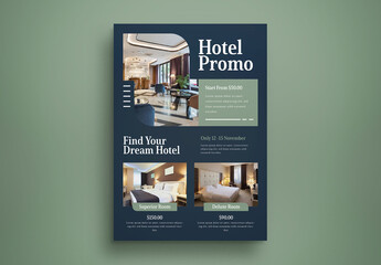 Modern Hotel Promo Flyer Layout