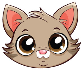 Little Cute Cat Cartoon Character