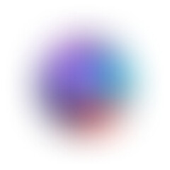 Blur Gradient Circle transparent PNG ball gradient Shining circle holographic blurred circles rainbow color dots. Abstract design elements
