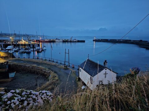 newlyn harbour near penzance cornwall