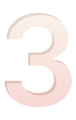 Fototapeta premium Numbers Name 0 to 9 (zero to nine)