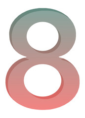 Fototapeta na wymiar Numbers Name 0 to 9 (zero to nine)