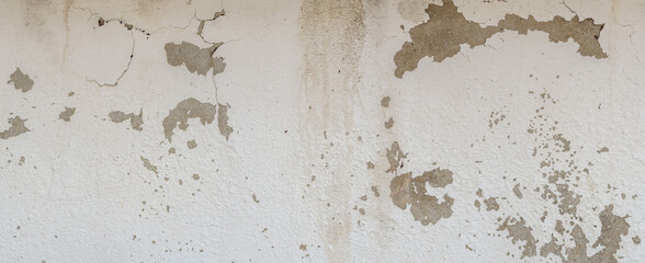 Wall concrete background. Old cement texture cracked, White, Grey vintage wallpaper abstract grunge...