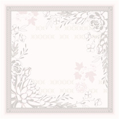 beautiful peach floral scarf hijab template