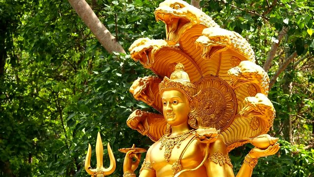 Vishnu statue in Huy Tung Tho , Chiangmai province Thailand