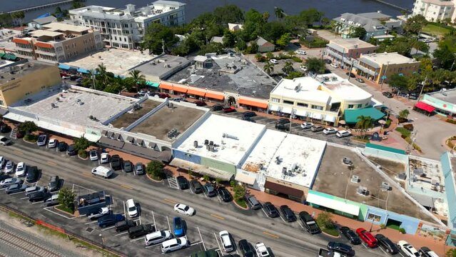 Shops and businesses Downtown Stuart Florida USA