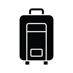 travel bag icon vector design template simple and modern