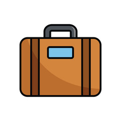 travel bag icon vector design template simple and modern