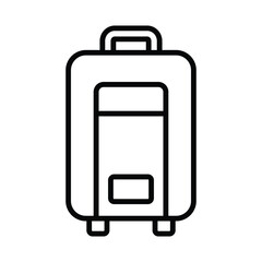 travel bag icon vector design template simple and modern