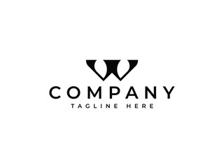 Fototapeta premium stylish and unique letter W logo design
